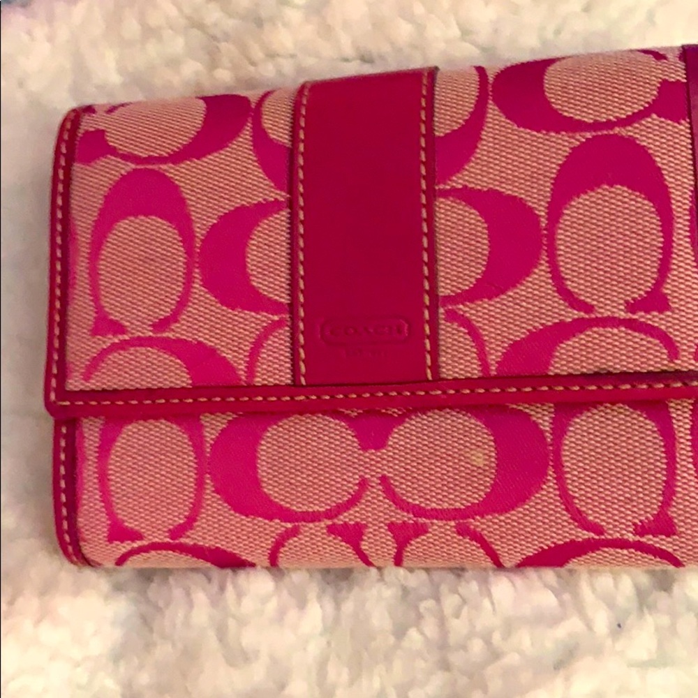 Coach trifold wallet